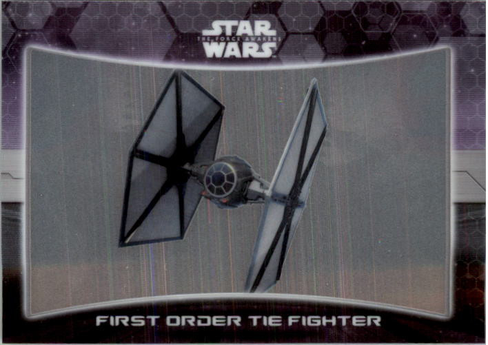 2016 Star Wars The Force Awakens Chrome Ships and Vehicles Card #9 First Order