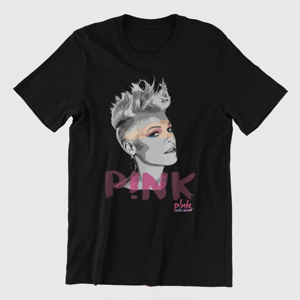 P!NK Concert 2024 Cotton Black Size S-4XL Shirt Gift For Fan