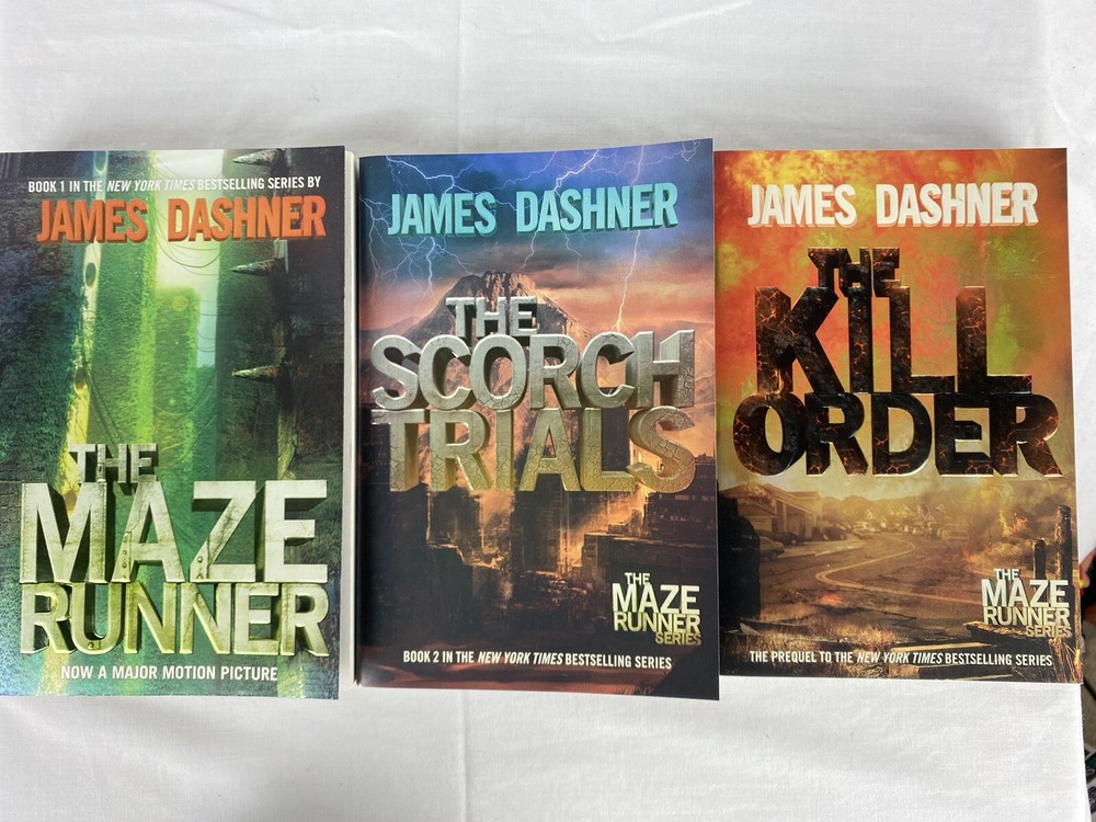 Maze Runner Series Books 1-2 & Kill Order by James Dashner YA Fantasy Action Paperback