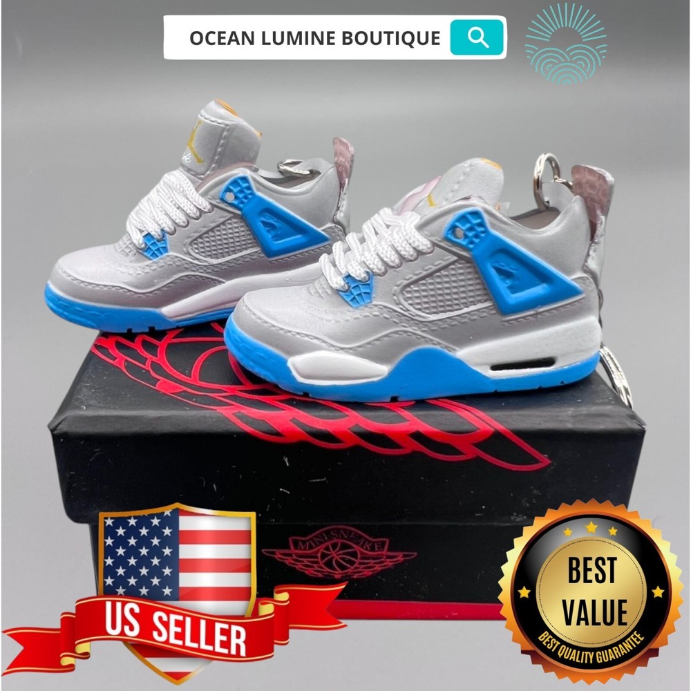 Air Jordan 3D Mini Sneaker Keychain, Shoe Keyring Shoe Box, Display Box Option