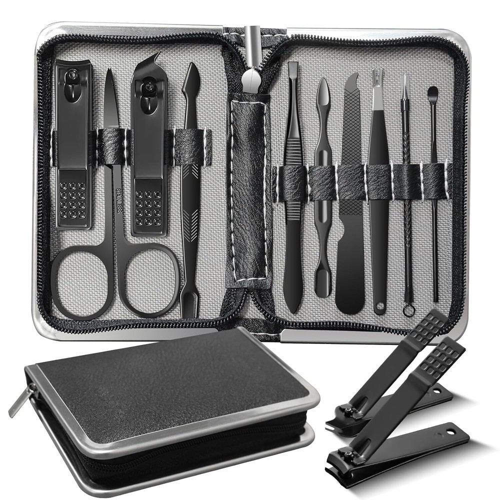 Manicure Set Personal Care Mens Grooming Kit 10 In 1 Professional Manicure Kit