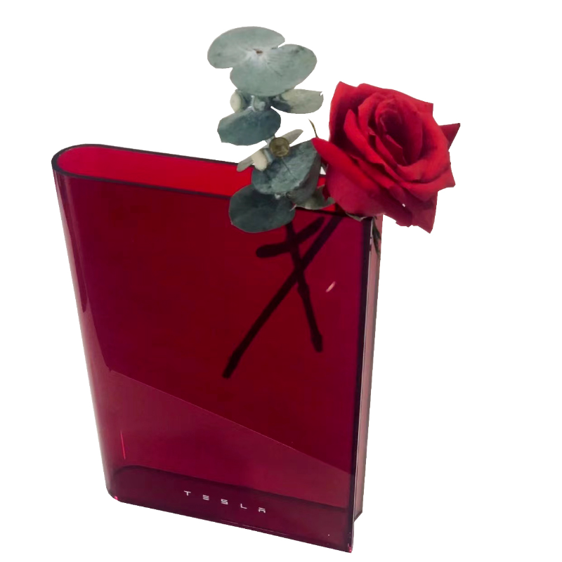 TESLA BOTTLE FLOWER VASE + BOX LIMITED IN HAND FAST SHIP 2025 Elon Musk Unique
