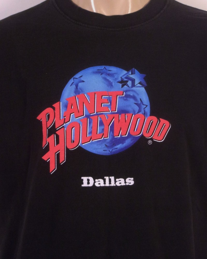 vintage 90s Planet Hollywood Dallas Texas T-Shirt USA sz XL