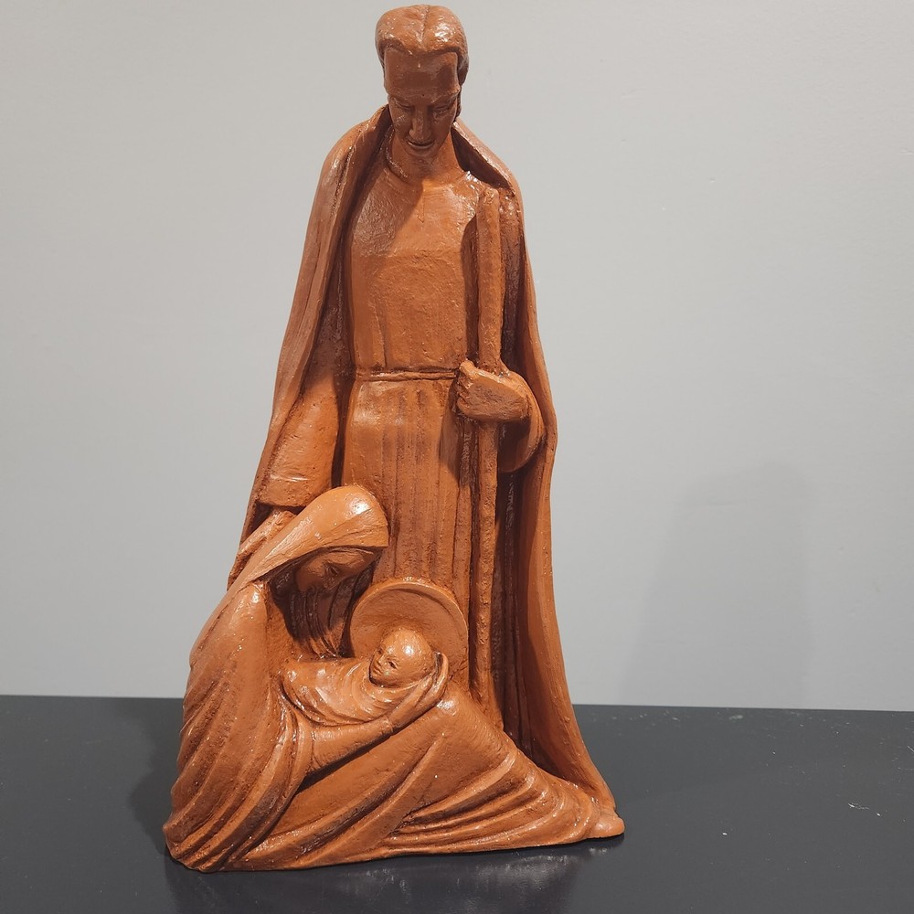 VTG 70'S Statue figurine Abbey Press JESUS MARY JOSEPH CATHOLIC Religious 12