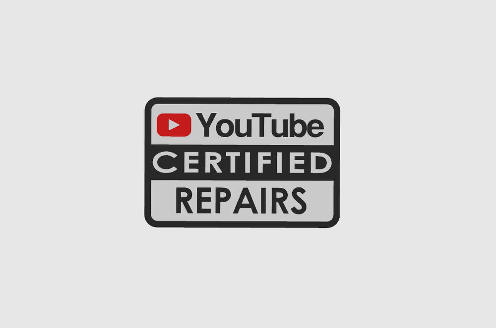 Youtube Certified Repairs Magnetic Novelty Tool Box Badge 3D Printed Magnet