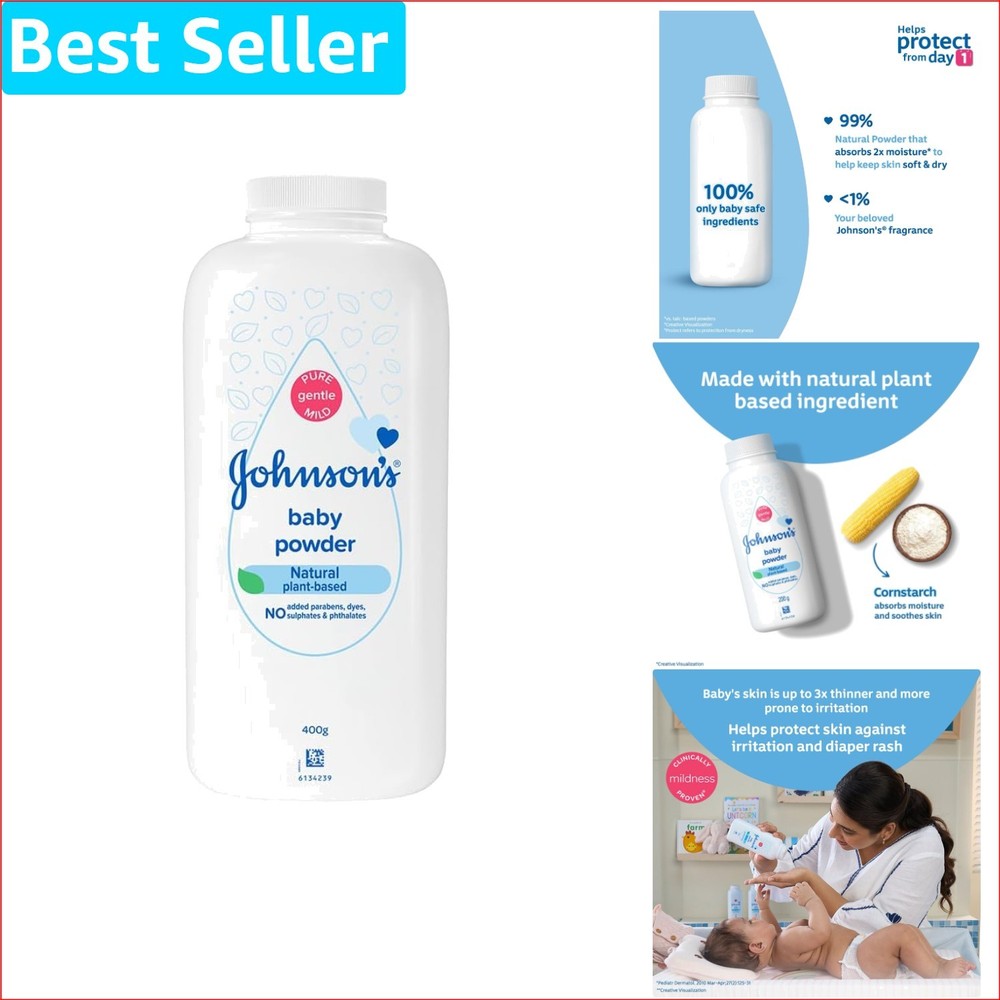 Refreshing Talc-Free Baby Powder 400g for All Skin Types - Safe & Gentle