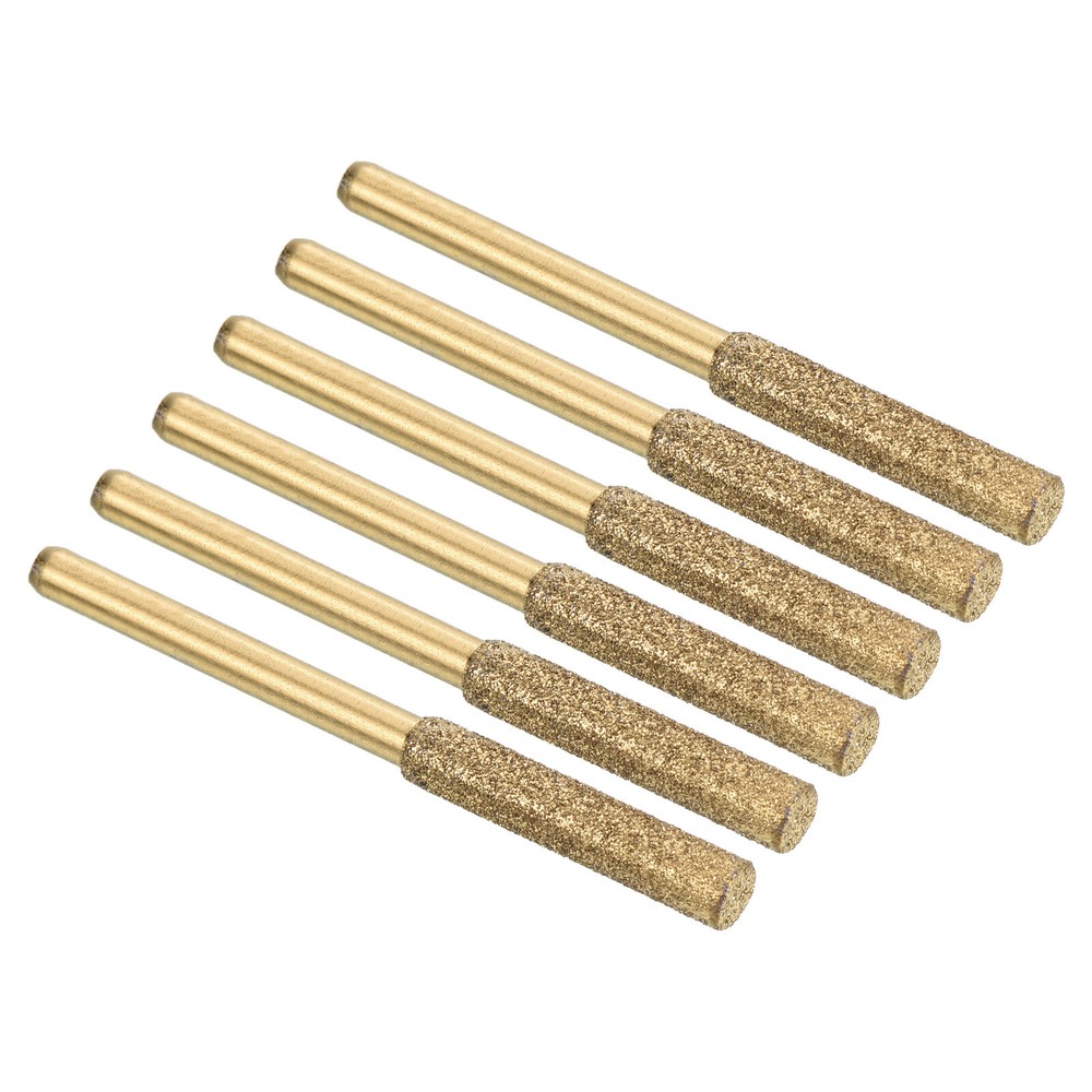 5/32 Inch Diamond Chainsaw Sharpener Kit - 6 Pack Titanium Plated Golden Stones