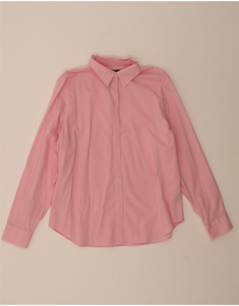 CHAPS Womens Classic Shirt UK 18 XL Pink Cotton DE15