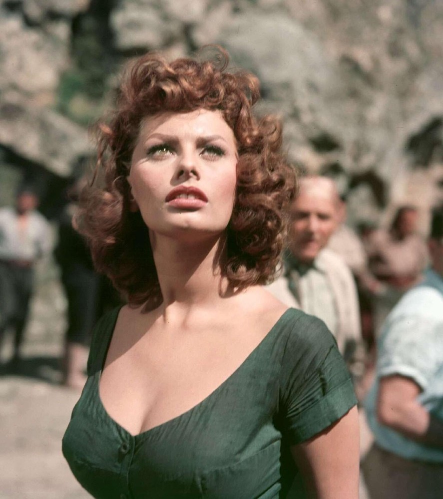 Sophia Loren Attentive Looking Upwards 8x10 Picture Celebrity Print