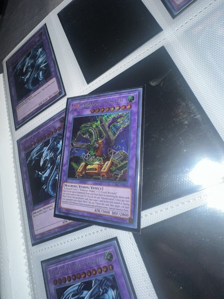 ABC-Dragon Buster LCKC-EN059 Secret Rare NM 1st Edition Yugioh Card-image