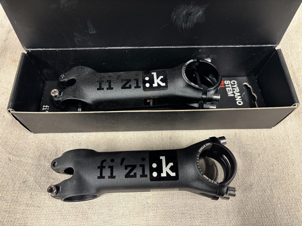 Fizik Cyrano R1 1-1/8 Threadless Stem 120mm 31.8mm Clamp 7 Degree Angle