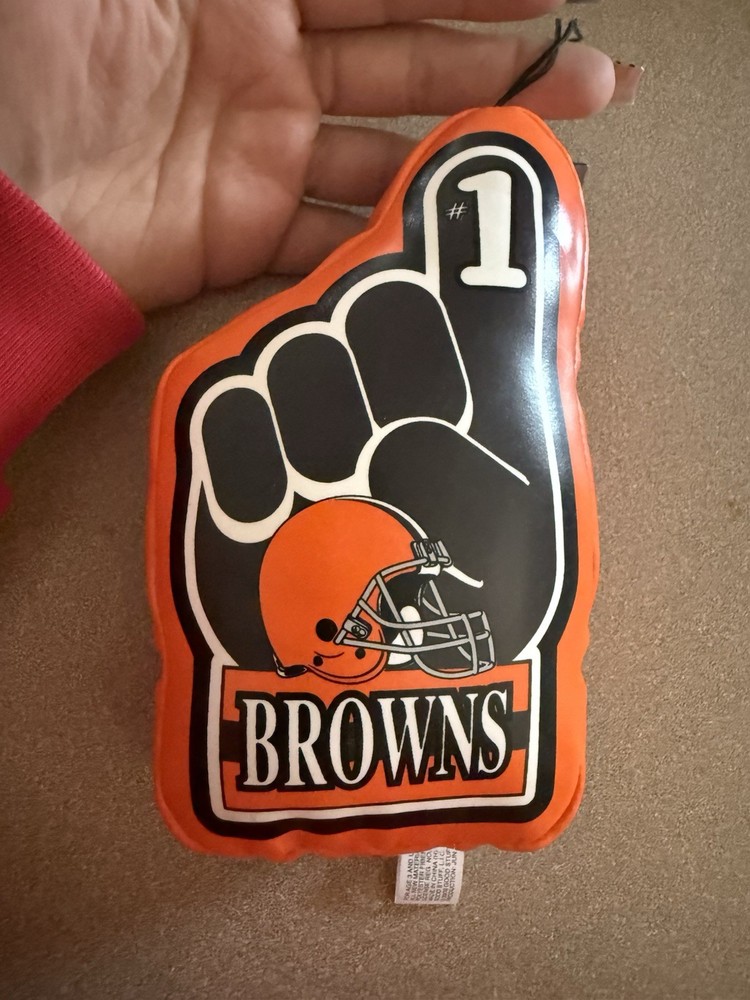 Vintage Cleveland Browns foam-filled #1 finger hand collectible