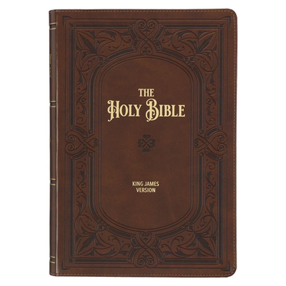 KJV Large Print Study Bible with Thumb Tabs and Ribbons