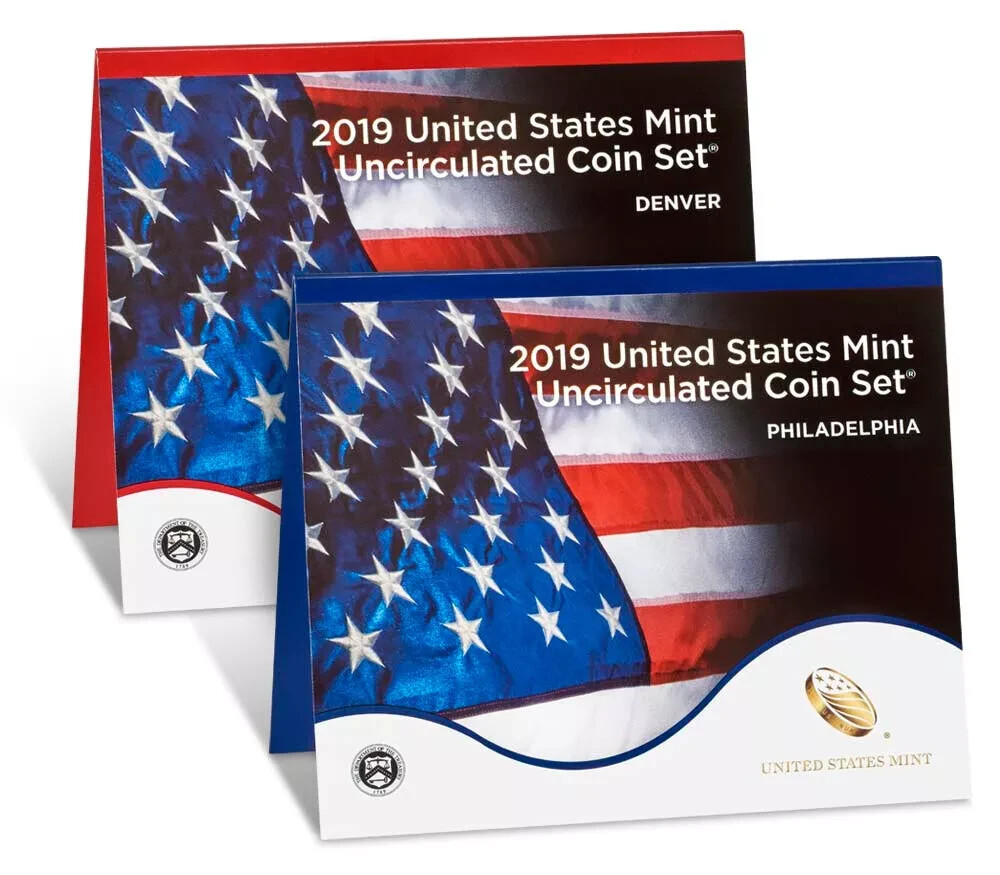 2019 U.S. Mint Set Uncirculated Original Government Packaging Box !