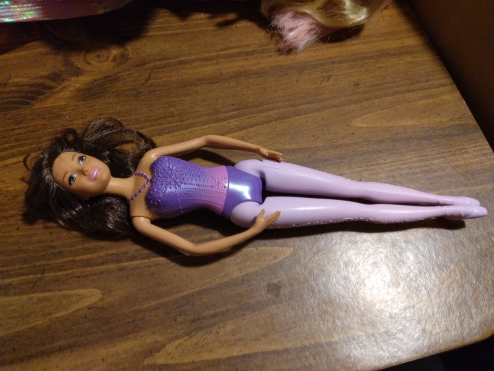 Ballerina Barbie Doll with Purple Legs and Tutu-image