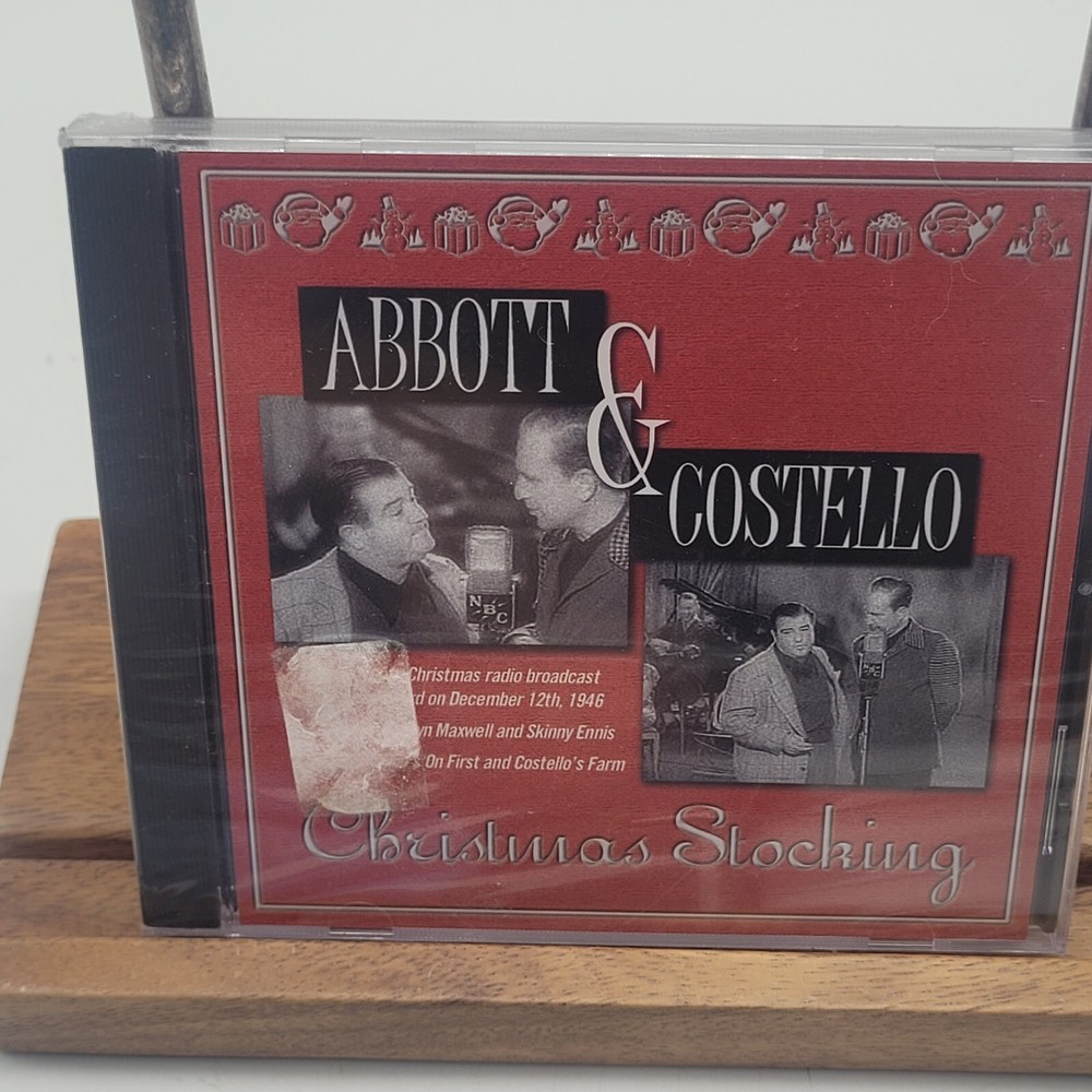 Brand New Sealed ABBOTT & COSTELLO Christmas Stocking Radio Broadcast CD Who 1st-image