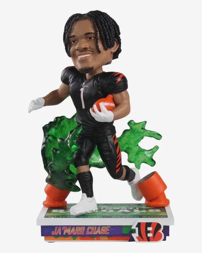 JaMarr Chase Cincinnati Bengals Slime Zone Bobblehead NFL Limited Edition Collectible