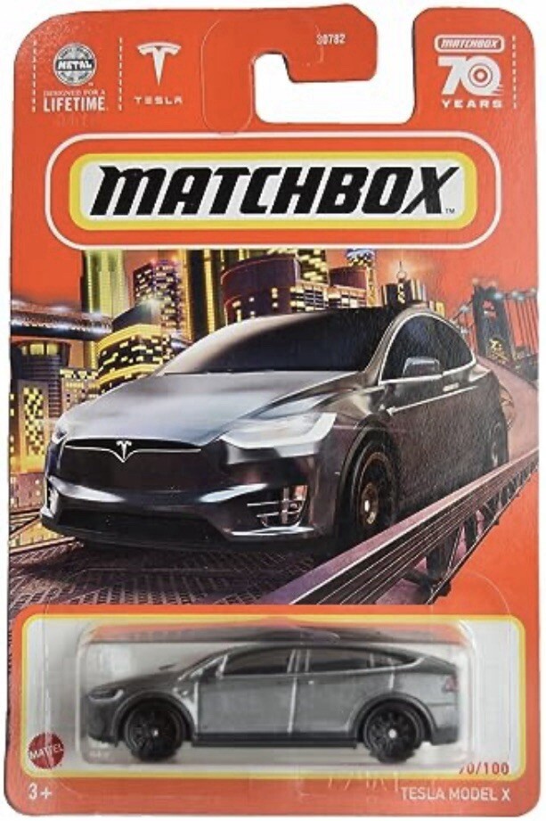 MATCHBOX TESLA MODEL X 70 YEARS 2023