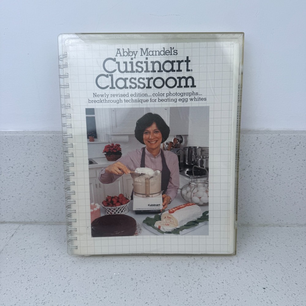 Abby Mandels 1983 Cuisinart Classroom Cookbook with Food Processor Tips  -image