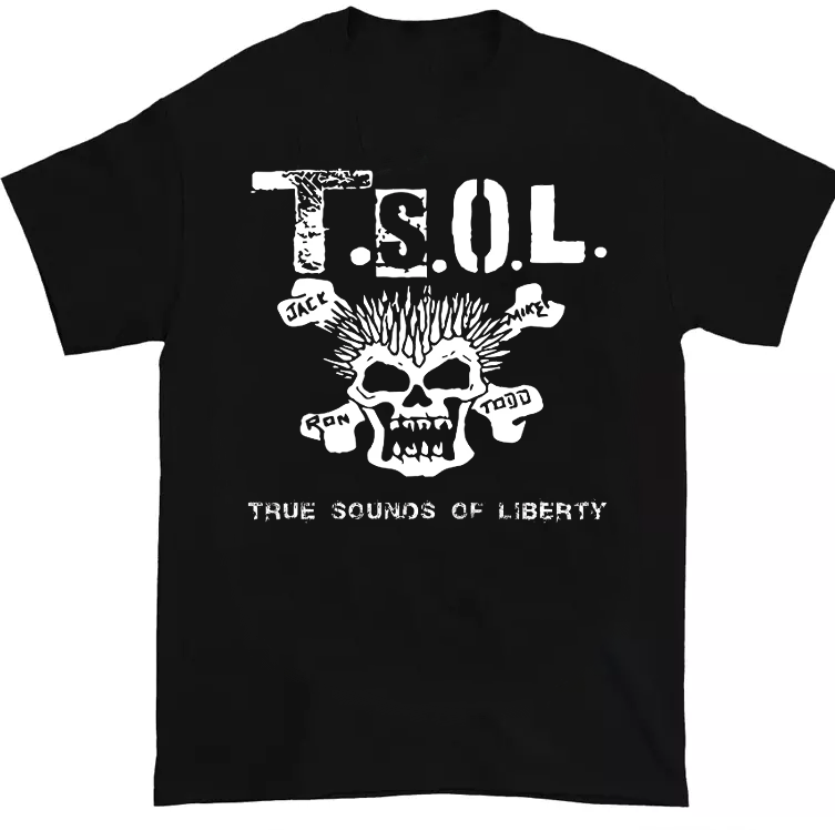 T.S.O.L. - True Sounds of Liberty Black All Size T-Shirt KK03