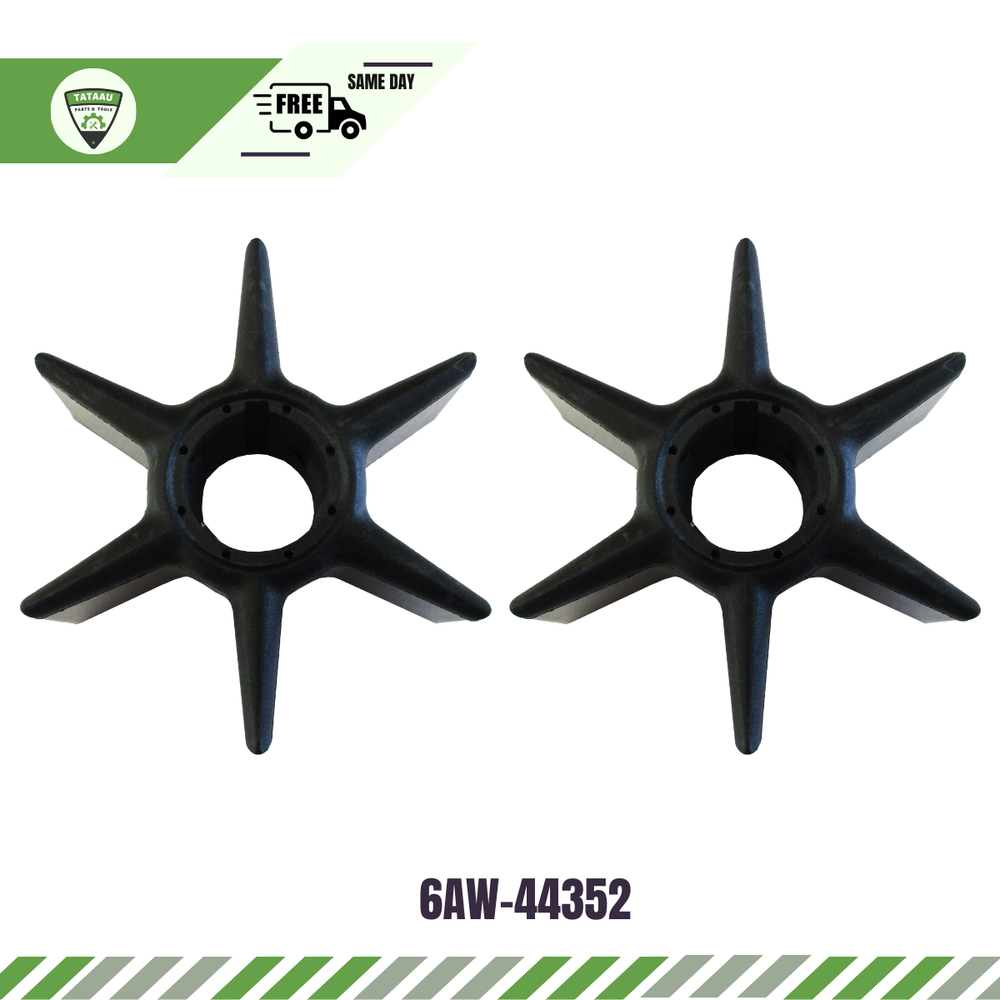 6AW-44352-00-00 Fits Yamaha Outboard 300 350 HP Water Pump Impeller x2 PCS