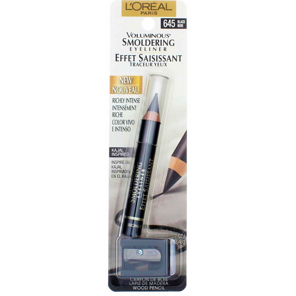 L'Oreal Paris Voluminous Smoldering Eyeliner, Black 645, 0.087 oz
