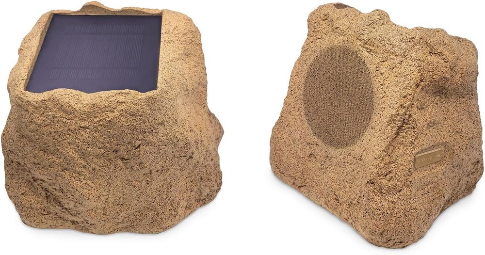 Victrola Outdoor Rock Bluetooth Speakers - Wireless Pair for Garden or Patio