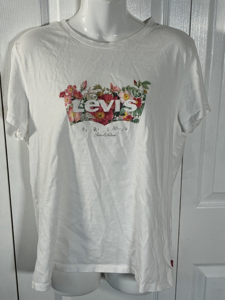 Levi’s Second Nature Floral Logo Women’s Size XL
