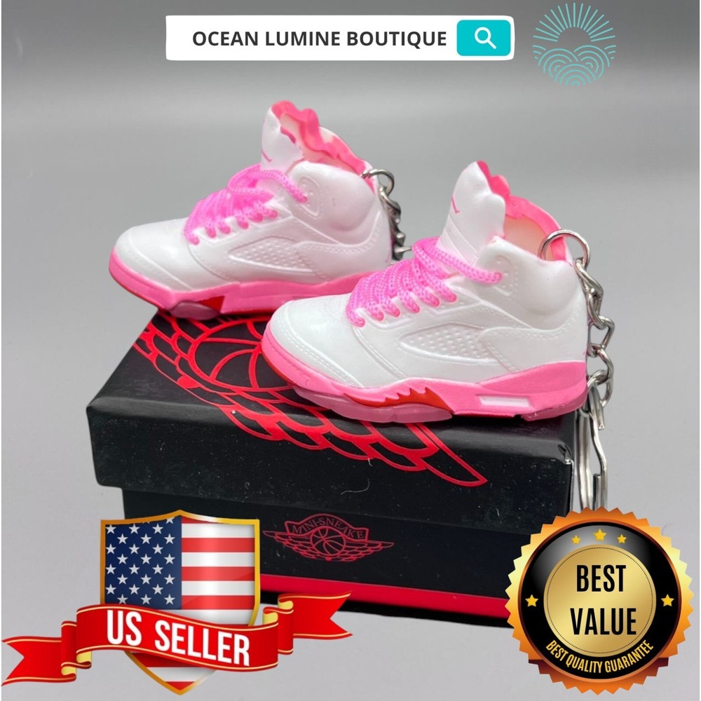 Air Jordan 3D Mini Sneaker Keychain, Shoe Keyring Shoe Box, Display Box Option