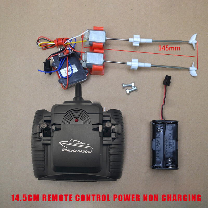 For RC Model Boat Kits Shaft+Bushing+Motor+Propeller+Controller+Receiver DIY