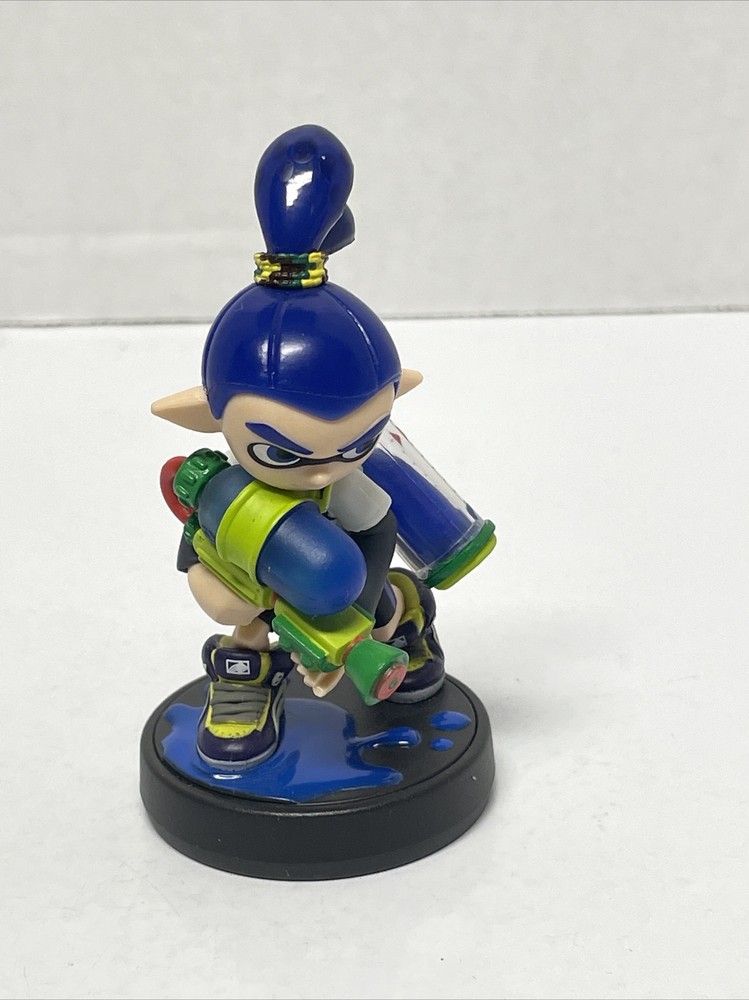 Nintendo Amiibo Splatoon Blue Inkling Boy Amibo Switch Wii U 3” Figure-image