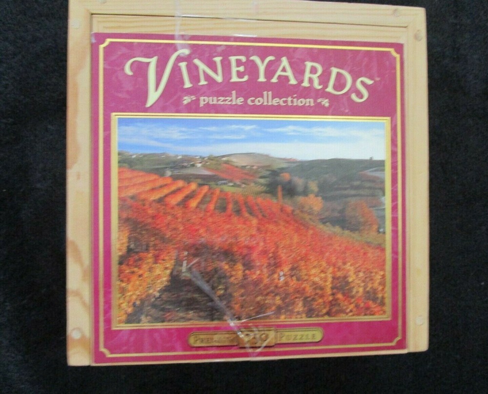 A TASTE OF ITALY Jigsaw Puzzle 750 Pieces by Hasbro in Wooden Crate Box 18 x 24-image