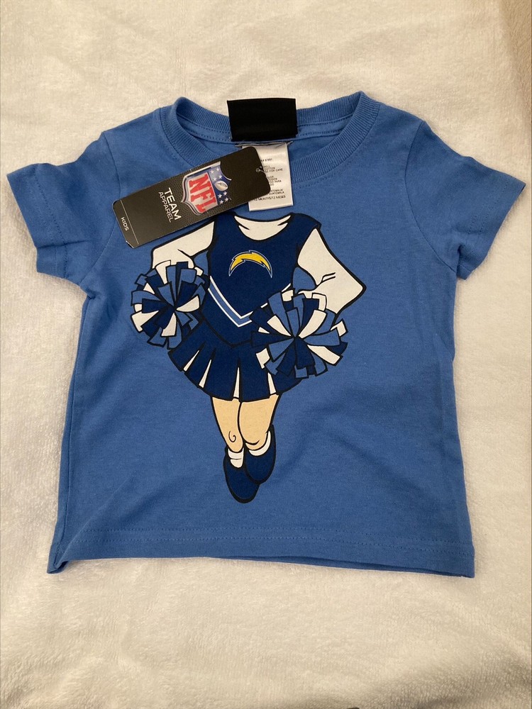 NFL - LA Chargers Baby Girls Cheerleader T-Shirt 18 Months
