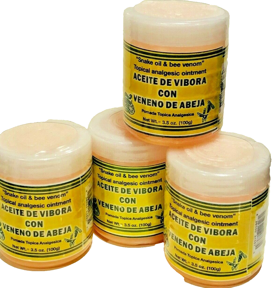 Snake Oil & Bee Venom Topical Analgesic Pain Relief 4 Pack-image