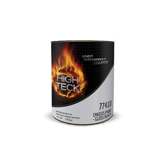 High TecK 77410 Chassis Paint, 1 gal, Gloss, Black Ready to spray