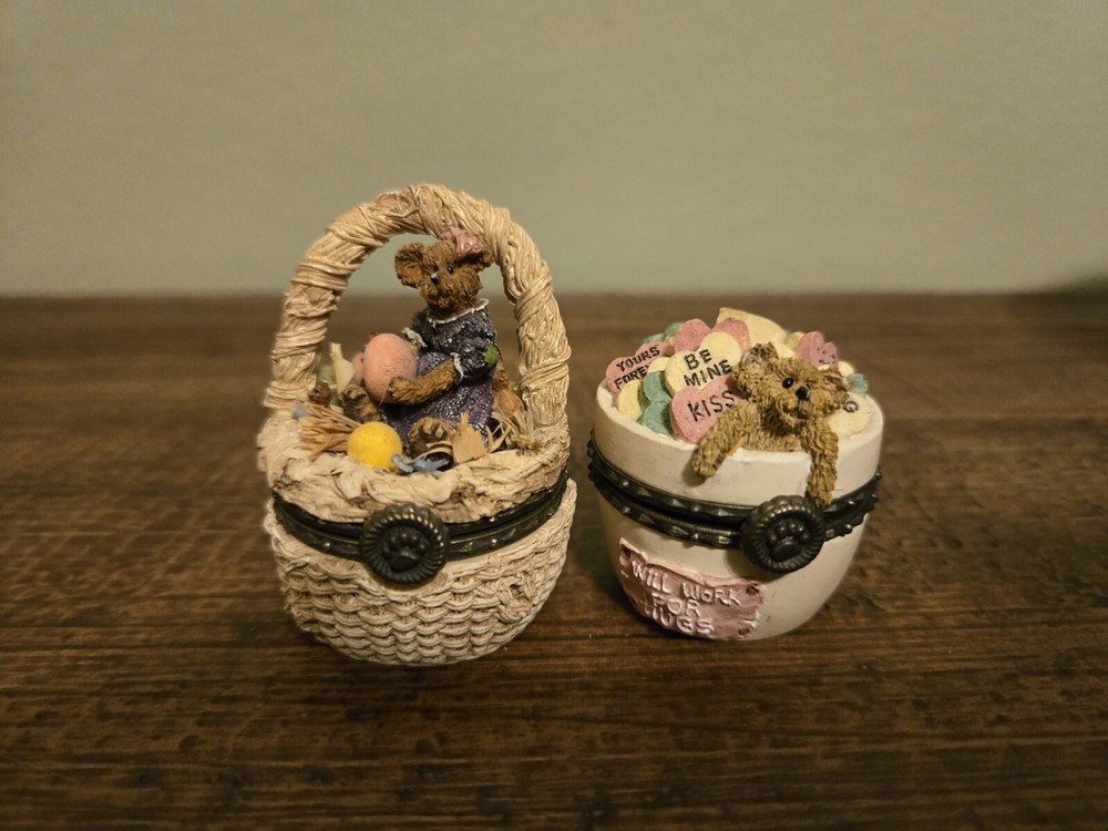 Vintage Boyds Bear Trinket Box Collection Lot
