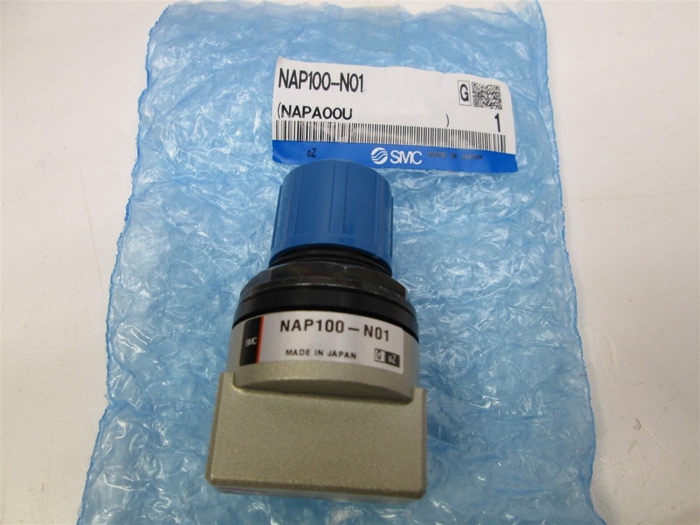 New SMC NAP100-N01 Miniature Pneumatic Air Regulator Relief 1/8NPT 115psi Max