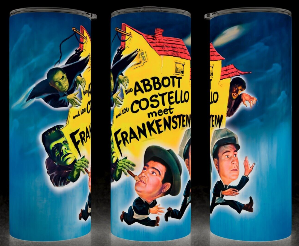 Abbott & Costello Meets Frankenstein Universal Monsters Cup Mug Tumbler-image