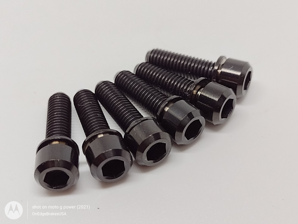 Black Titanium Stem Bolts For Industry Nine I9 A318 A35 Stems M5x18 6 Bolts