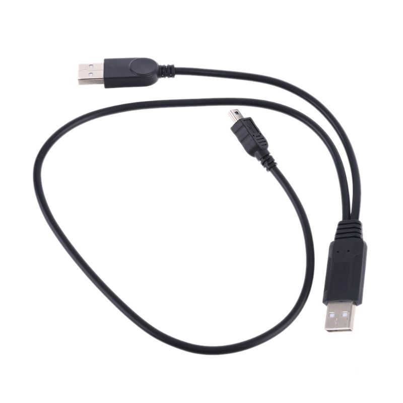 USB to USB Data Cable Adapter with Power Supply for External Hard Drives