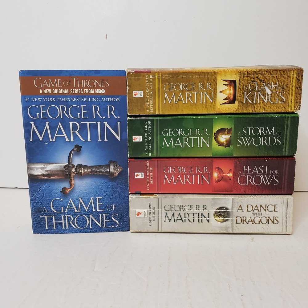 Complete A Song of Ice and Fire Series Books 1-5 by George R.R. Martin Game of Thrones-image