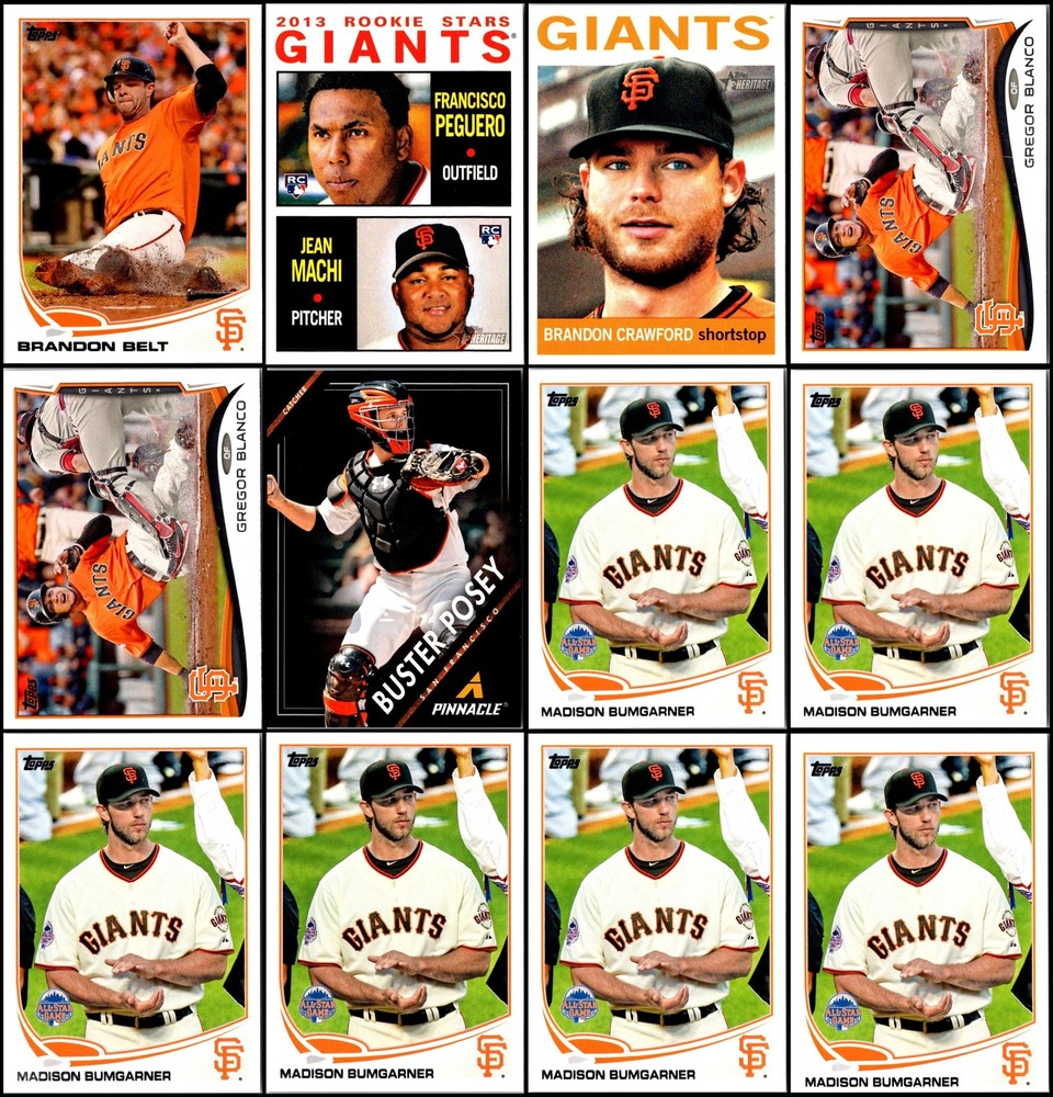2013 San Francisco Giants 73-Card Limited Edition Rare Gem Lot