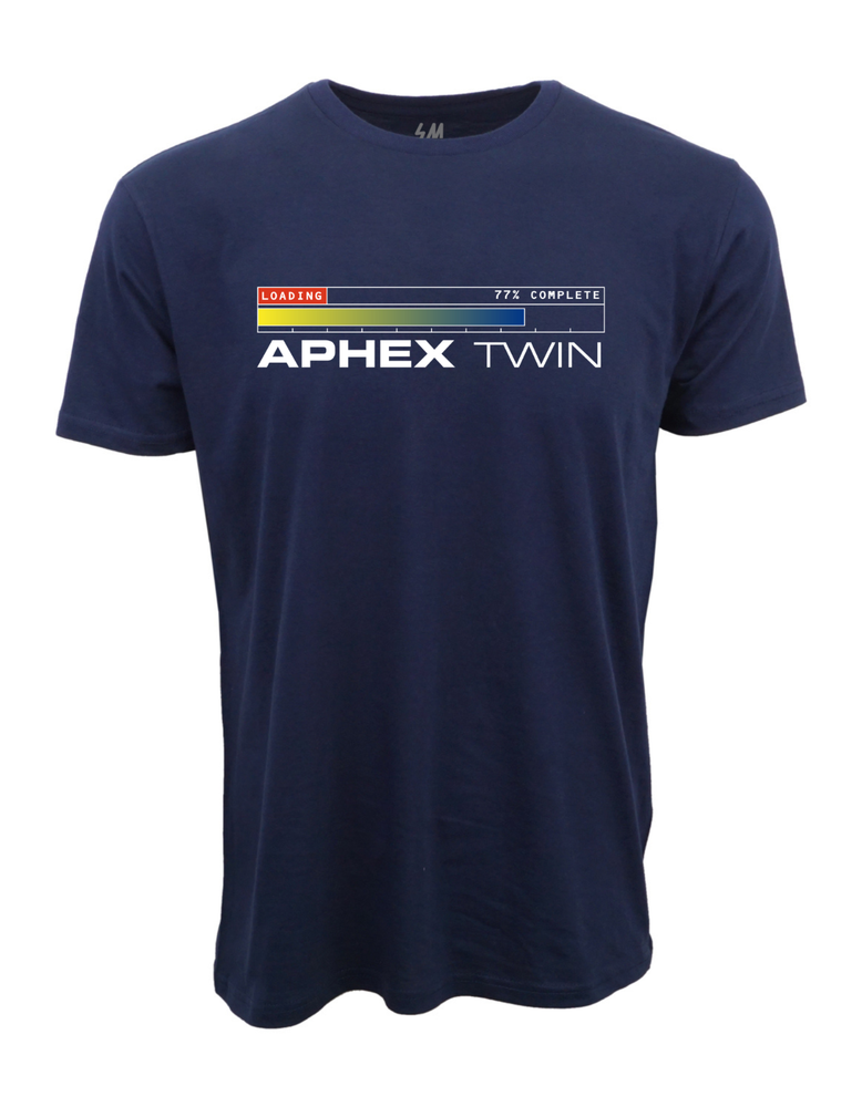 90s APHEX TWIN 'PLAYSTATION STAFF'  NAVY T-SHIRT
