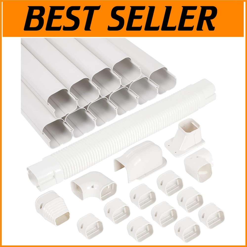 Paintable PVC Line Set Cover Kit - 3