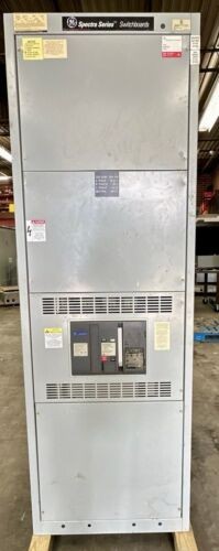 GE Switchboard 1600 amp Main Breaker 208/120 3 Phase 4 Wire W/ Distribution