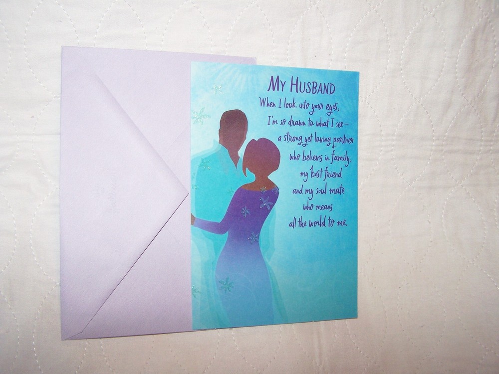 Hallmark Mahogany Birthday Greeting Card & Envelope ~ For My Husband
