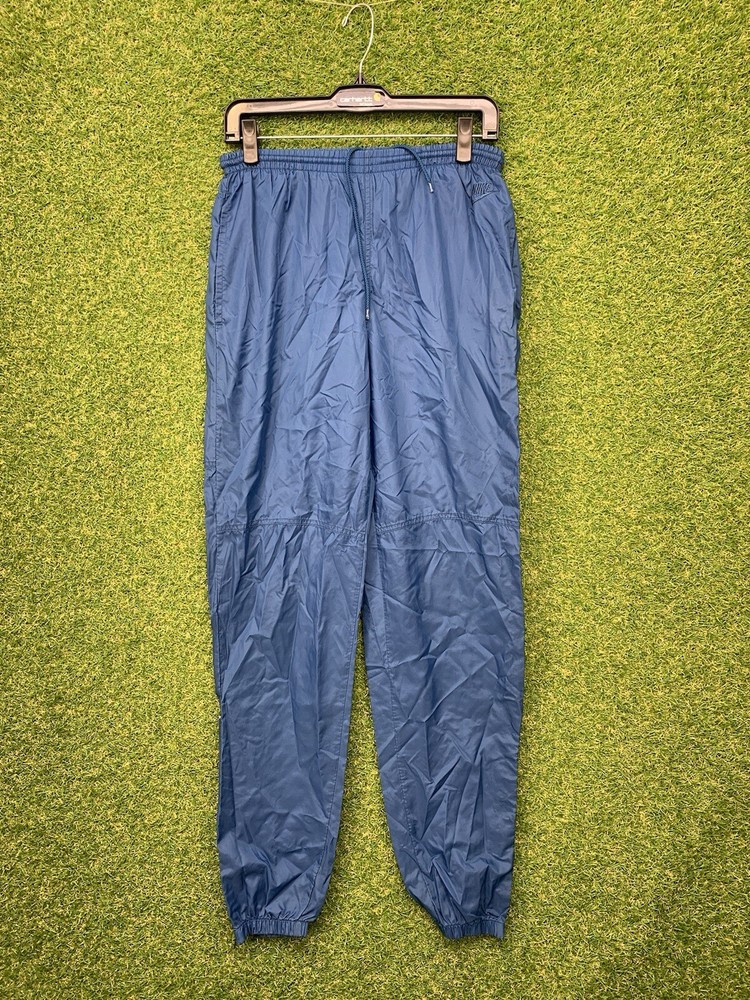 Vintage Nike Track Pants Mens Small 80s Ankle Zip Tapered Sweatpants Windbreaker