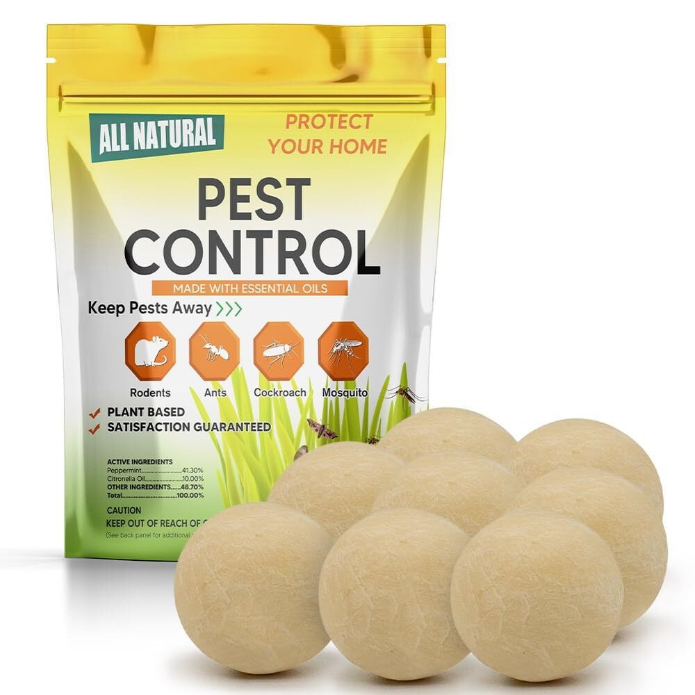 Pest Repellent Balls Peppermint,Mice Repellent,Rat Repellent Repels Rodents,S...