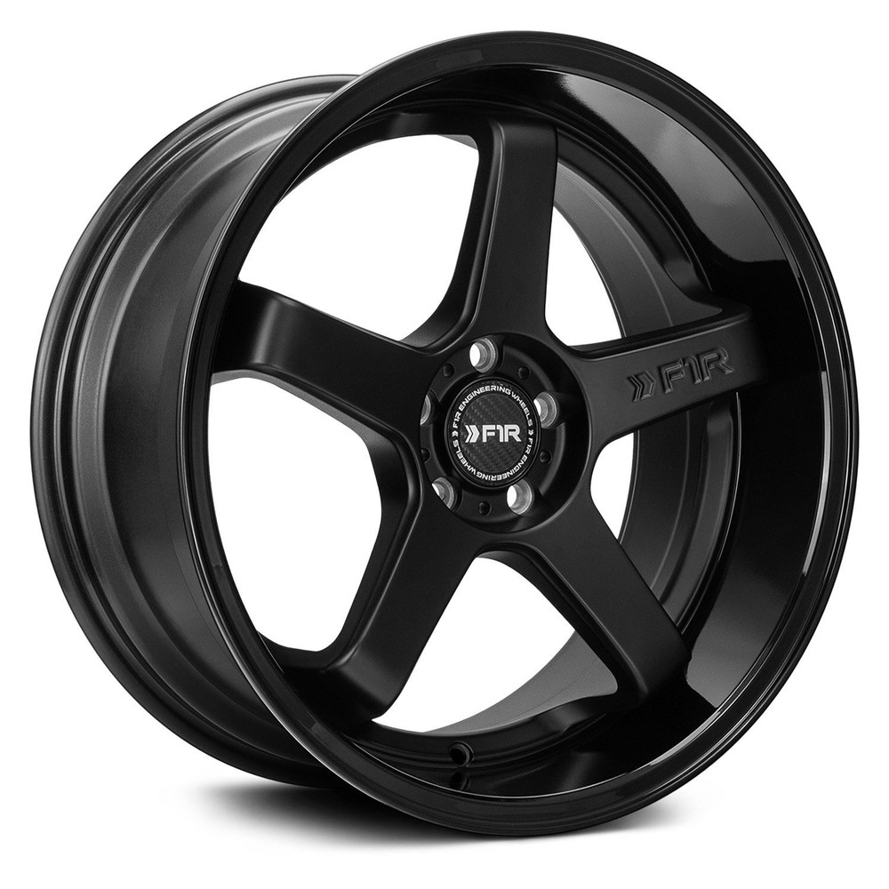 F1R FC5 Black Wheel 18x9.5 35 Offset 5x100 Bolt Pattern 73.1 Hub Single Rim