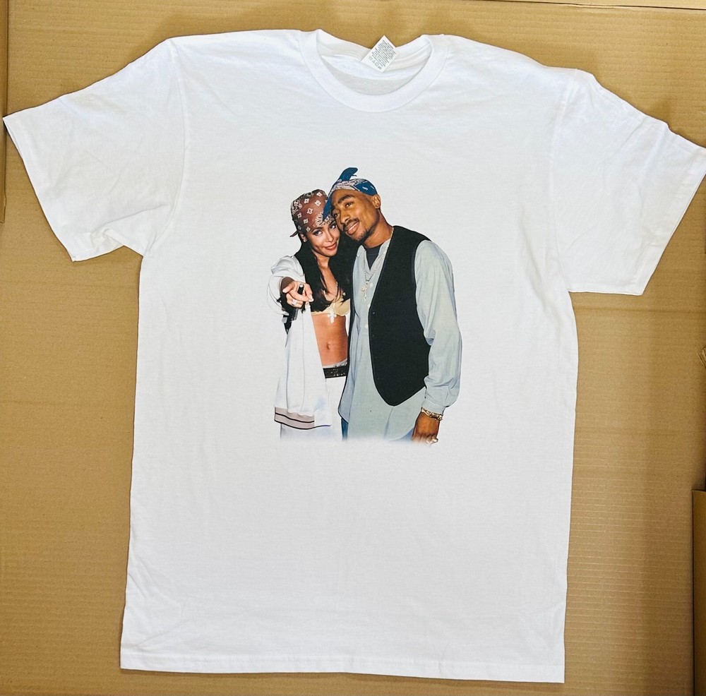 Aalyah & Tupac T shirt-image